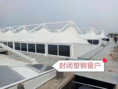 江蘇南通膜結構污水池環保加蓋工程竣工